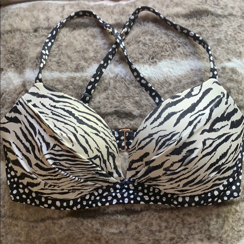 Victoria’s Secret swim zebra print bikini top